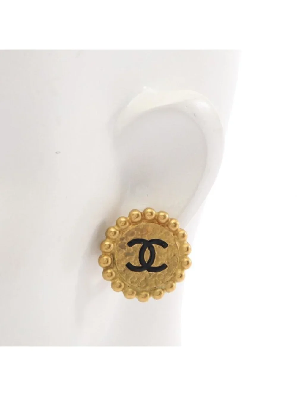Chanel Earrings CC Logo Round